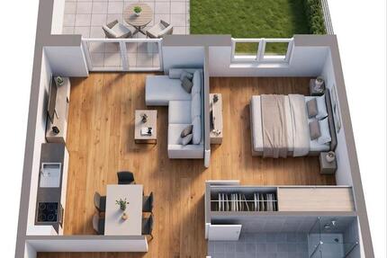 Wohnung Berlin Treptow-Köpenick - 2 Zimmer, 47 m&sup2;, 1.240&euro; | Angebot:27714697