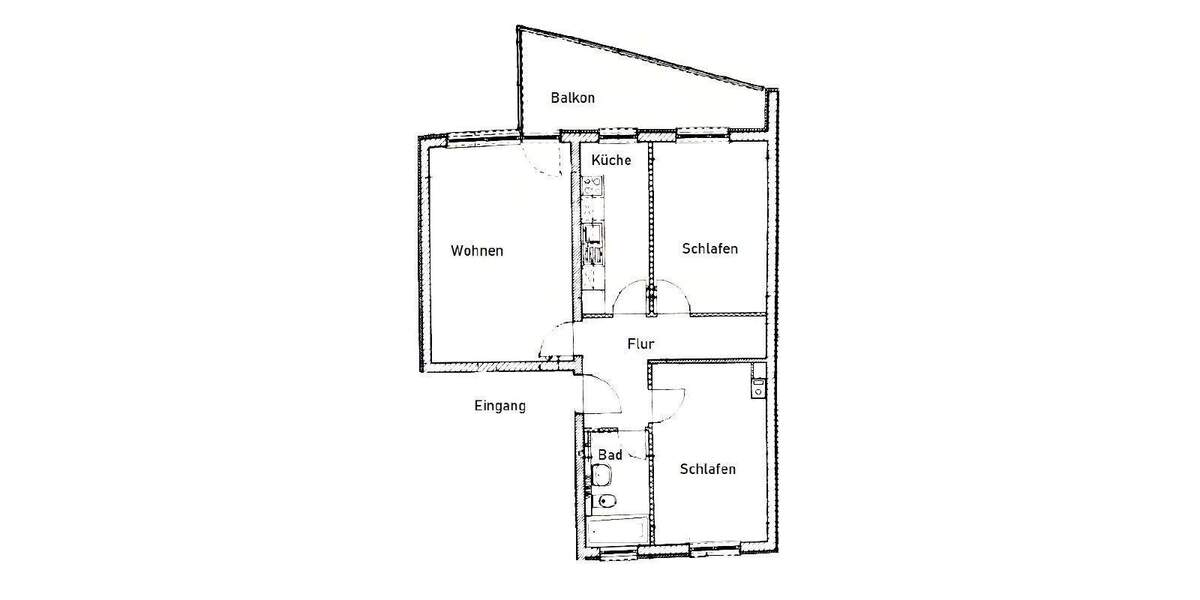 Etagenwohnung Berlin Adlershof - 3 Zimmer, 76 m&sup2;, 320.000&euro; | Angebot:24684458