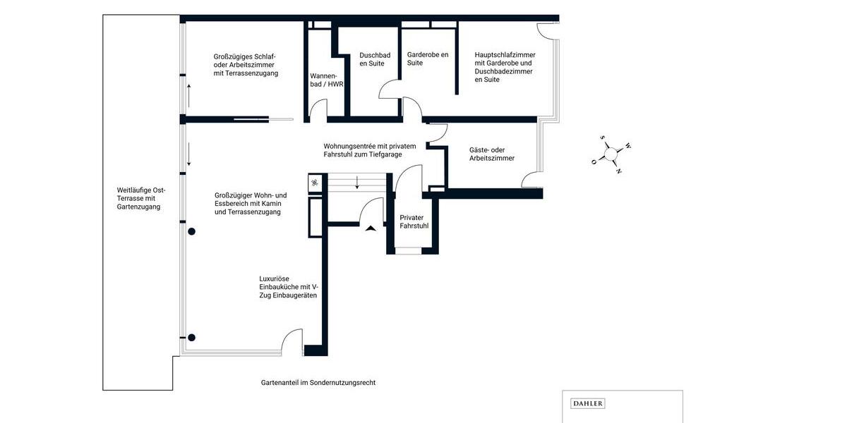 Erdgeschoßwohnung Berlin Charlottenburg-Wilmersdorf - 4 Zimmer, 175 m&sup2;, 5.000&euro; | Angebot:26190092
