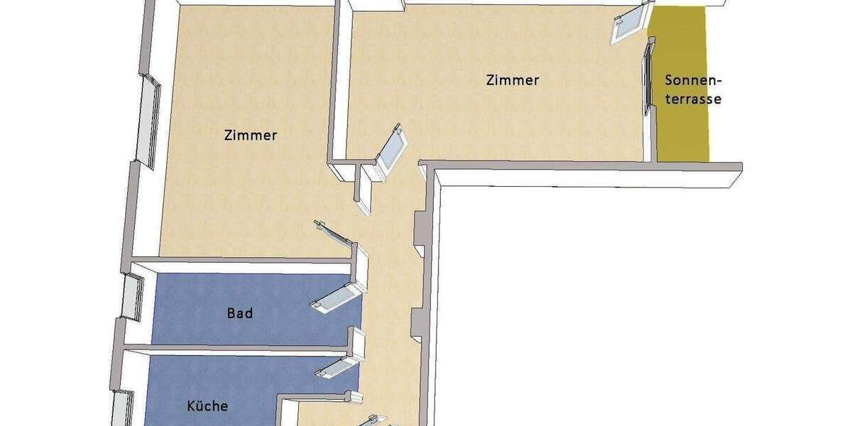 Etagenwohnung Berlin Wedding - 2 Zimmer, 69 m&sup2;, 469.000&euro; | Angebot:25995921