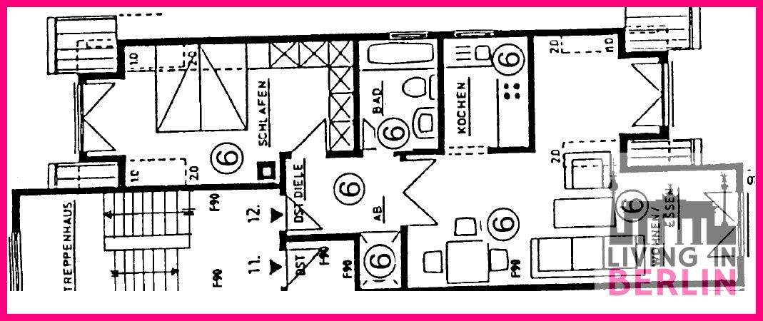Etagenwohnung Bernau Ladeburg - 2 Zimmer, 54 m&sup2;, 175.000&euro; | Angebot:25698974