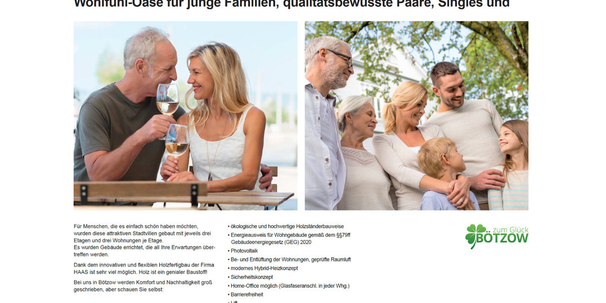 Etagenwohnung Velten - 2 Zimmer, 54 m&sup2;, 800&euro; | Angebot:24617882