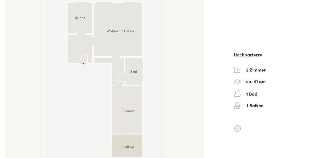 Etagenwohnung Berlin Reinickendorf - 2 Zimmer, 40 m&sup2;, 165.000&euro; | Angebot:26475612