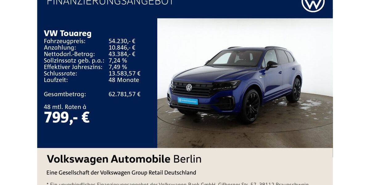 VW Touareg 82.686 km 54.230 &euro; Berlin 12681