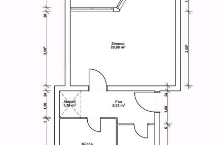 Wohnung Berlin Reinickendorf - 1 Zimmer, 43 m&sup2;, 850&euro; | Angebot:26355334
