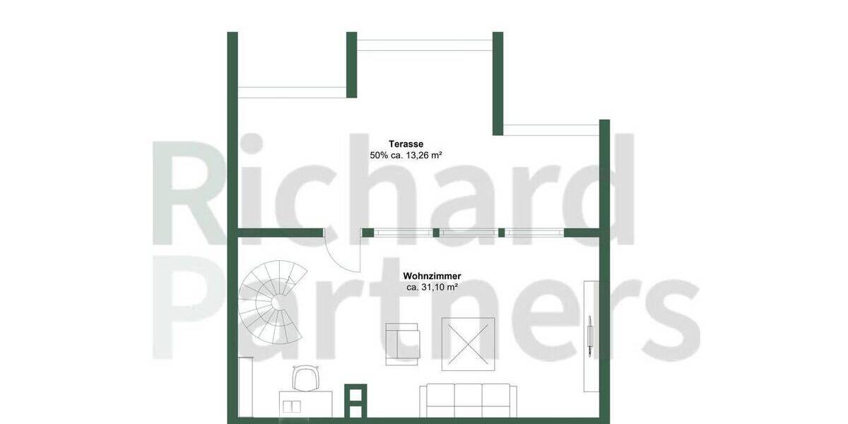 Etagenwohnung Berlin Westend - 3 Zimmer, 100 m&sup2;, 545.000&euro; | Angebot:26017312