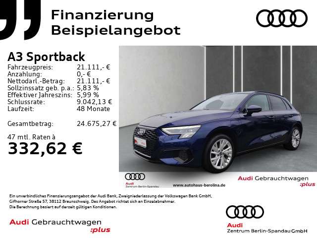 Audi A3 73.972 km 21.111 € Berlin 13581
