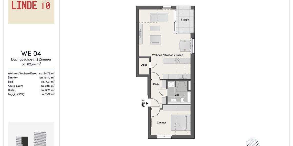 Etagenwohnung Glienicke/Nordbahn Nordbahn - 2 Zimmer, 62 m&sup2;, 389.000&euro; | Angebot:23828790