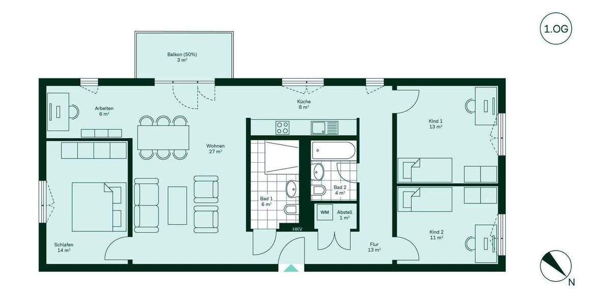 Etagenwohnung Wildau - 4 Zimmer, 105 m&sup2;, 528.900&euro; | Angebot:25957404