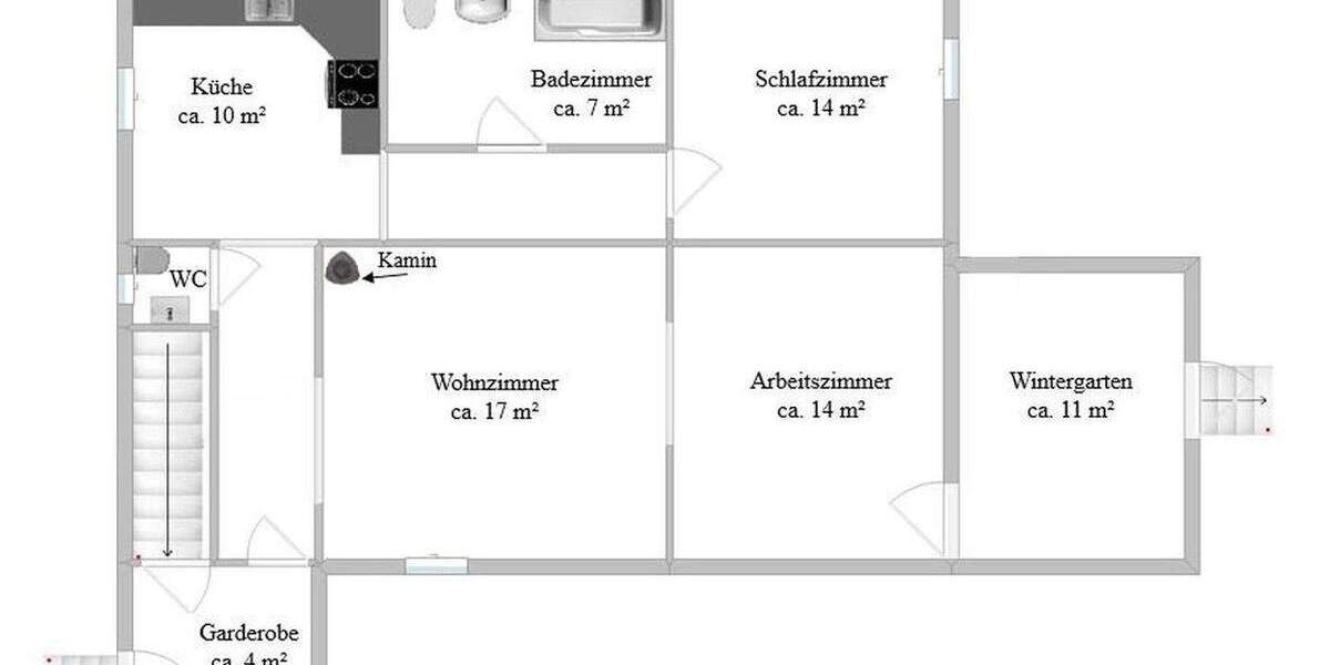 Großzügiges Einfamilienhaus (Mehrgenerationenhaus) in verkehrsberuhigter Seitenstraße 8 zimmer