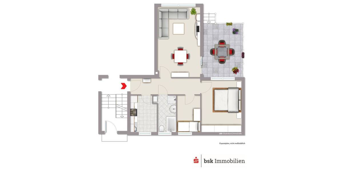Etagenwohnung Berlin Hermsdorf - 2 Zimmer, 58 m&sup2;, 214.000&euro; | Angebot:25699261