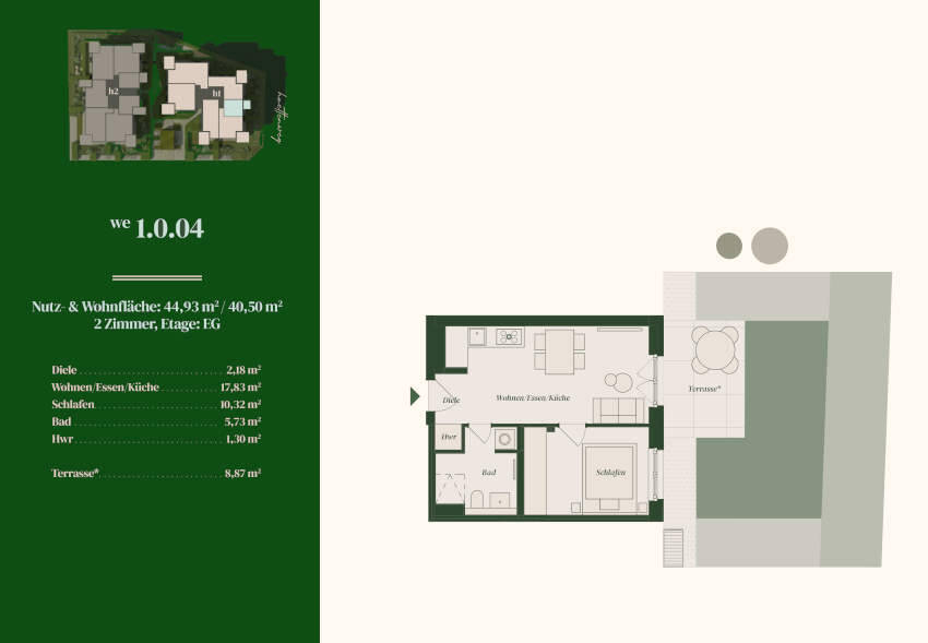 Etagenwohnung Berlin Dahlem - 2 Zimmer, 40 m&sup2;, 455.616&euro; | Angebot:25713936