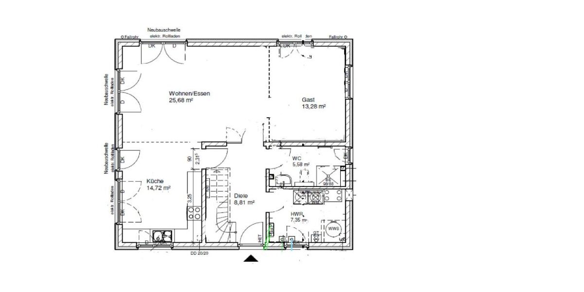 Neubau Einfamilienhaus mit Einbauküche, Klimaanlage, zentraler Lüftungsanlage und PV - Einfamilienhaus Berlin Heinersdorf | Angebot:26697950
