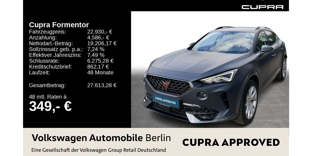 Cupra Formentor 79.070 km 22.930 &euro; Berlin 13089