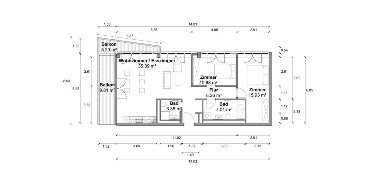Etagenwohnung Berlin Mitte - 3 Zimmer, 88 m&sup2;, 2.790&euro; | Angebot:25433506