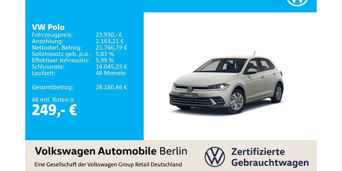 VW Polo 12.120 km 23.930 &euro; Berlin 12681
