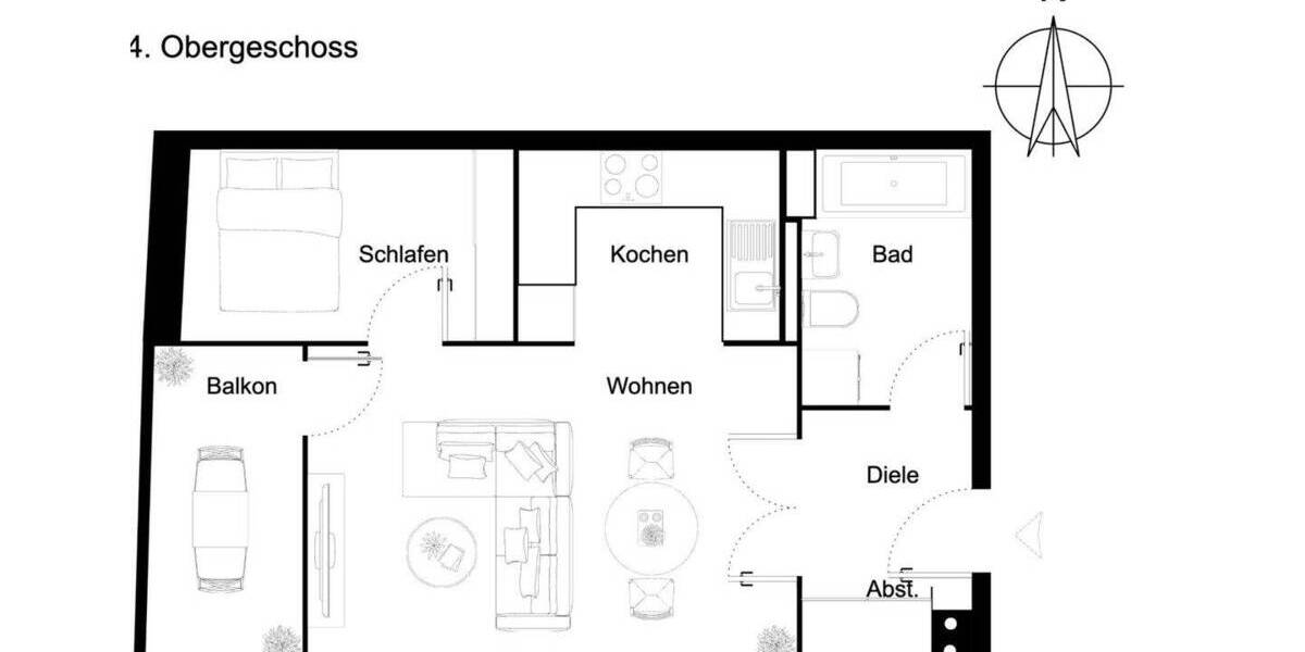 Etagenwohnung Berlin Friedrichshain - 2 Zimmer, 44 m&sup2;, 335.000&euro; | Angebot:26471347