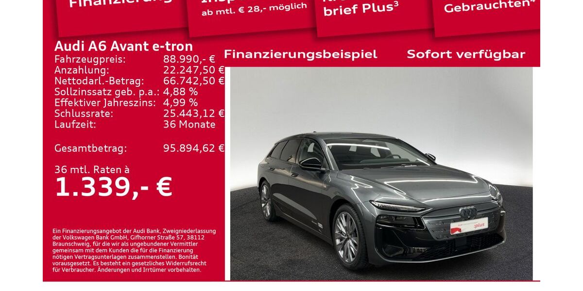 Audi A6 e-tron 6.001 km 88.990 € Berlin 12489
