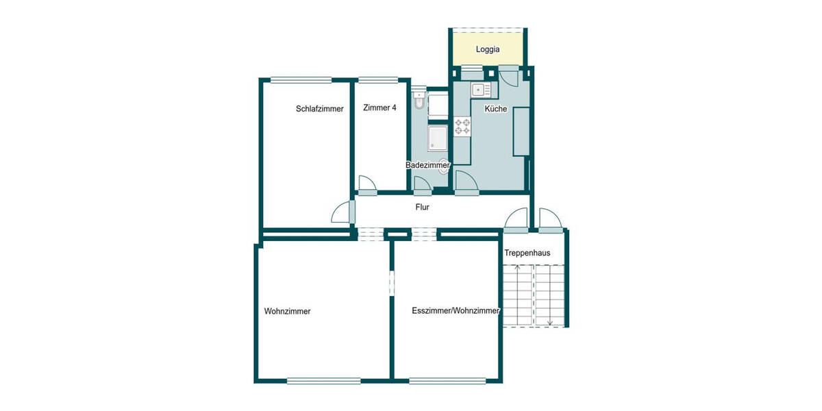 Etagenwohnung Berlin Siemensstadt - 4 Zimmer, 95 m&sup2;, 399.000&euro; | Angebot:25985982