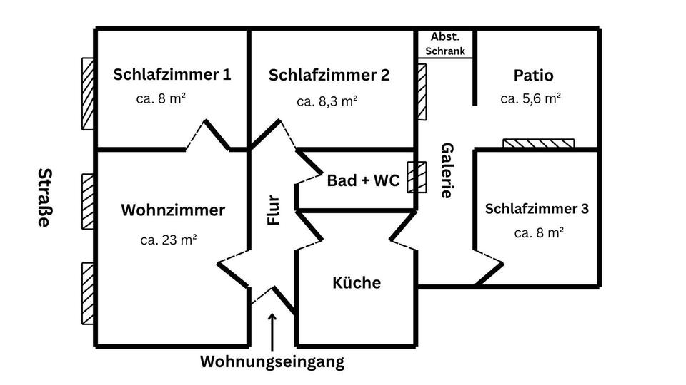 Erdgeschoßwohnung Berlin Pankow - 4 Zimmer, 75 m&sup2;, 210.000&euro; | Angebot:25366631