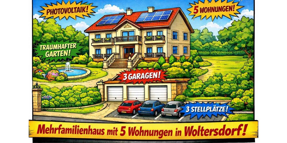 Mehrfamilienhaus, Wohnhaus Woltersdorf - 15 Zimmer, 500 m&sup2;, 2.600.000&euro; | Angebot:25202845