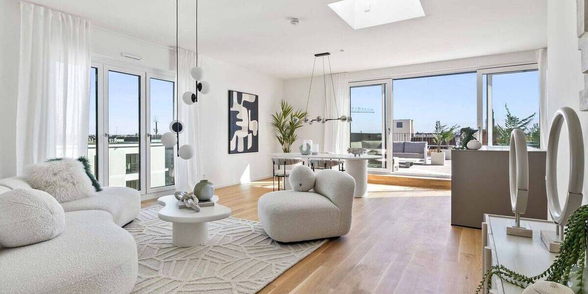 Neubau Penthouse mit XXL Terrasse und Blick über Schöneberg 3 zimmer