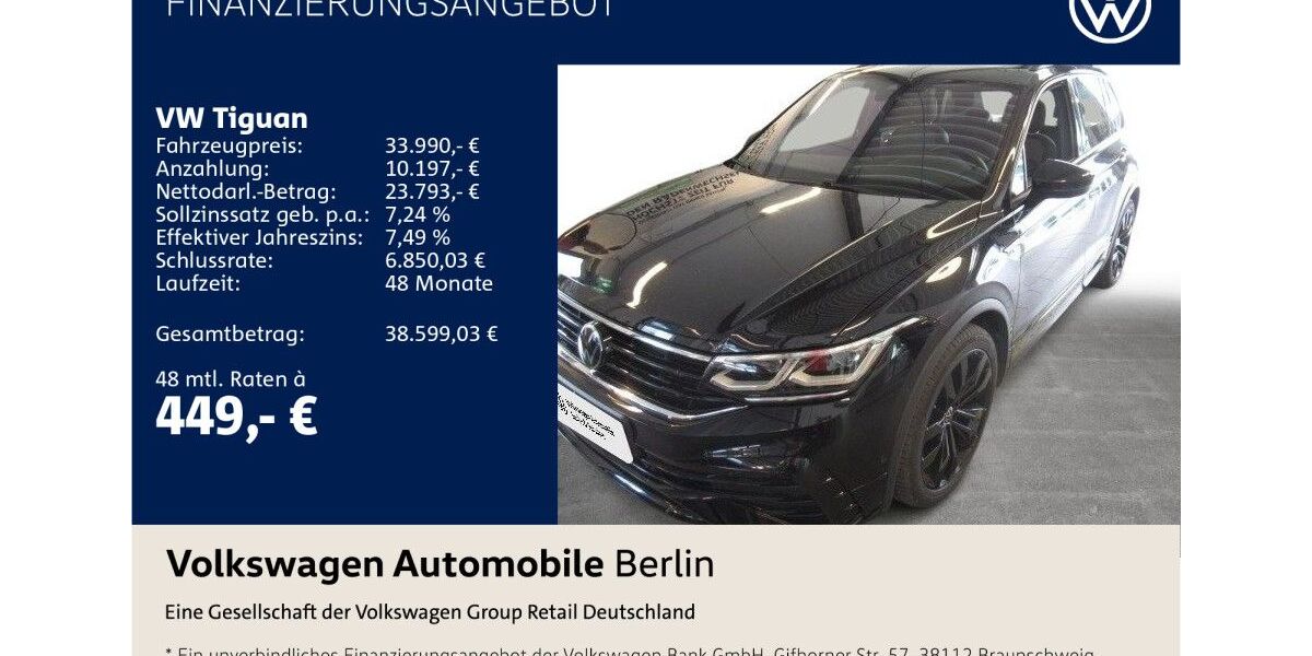 VW Tiguan 40.885 km 33.990 &euro; Berlin 10587