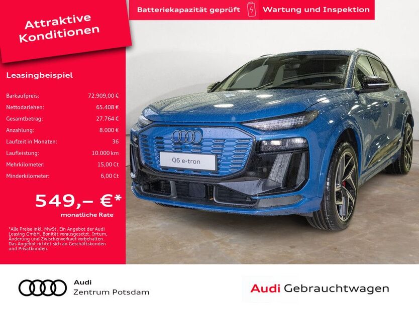 Audi Q6 e-tron 11.000 km 69.411 € Potsdam 14482
