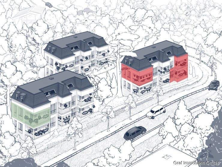 Etagenwohnung Berlin / Waidmannslust Waidmannslust - 2 Zimmer, 62 m&sup2;, 259.900&euro; | Angebot:25666675