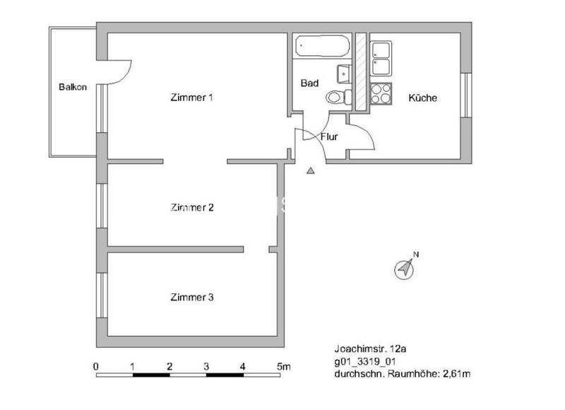 Etagenwohnung Berlin Pankow - 3 Zimmer, 55 m&sup2;, 400&euro; | Angebot:24537195