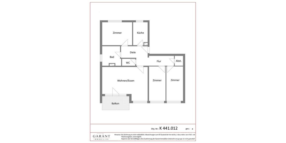 Etagenwohnung Kleinmachnow - 4 Zimmer, 96 m&sup2;, 499.000&euro; | Angebot:23981253