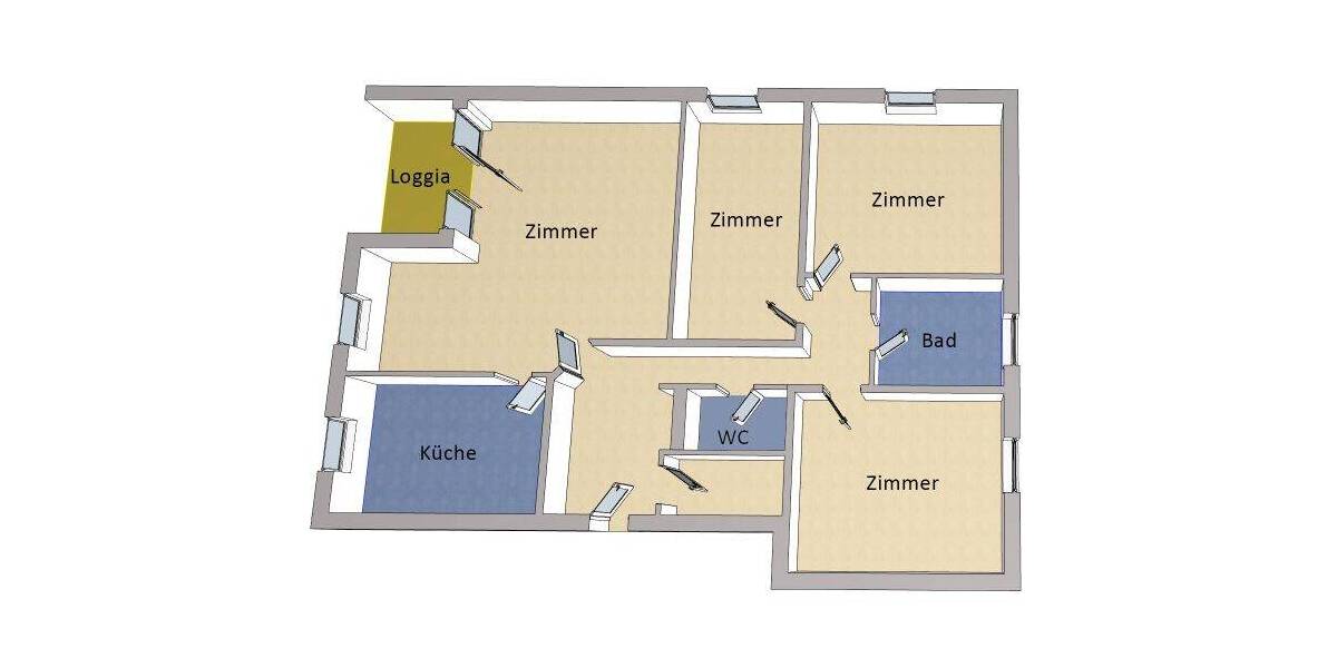 Etagenwohnung Berlin Mitte - 4 Zimmer, 108 m&sup2;, 465.000&euro; | Angebot:26583065