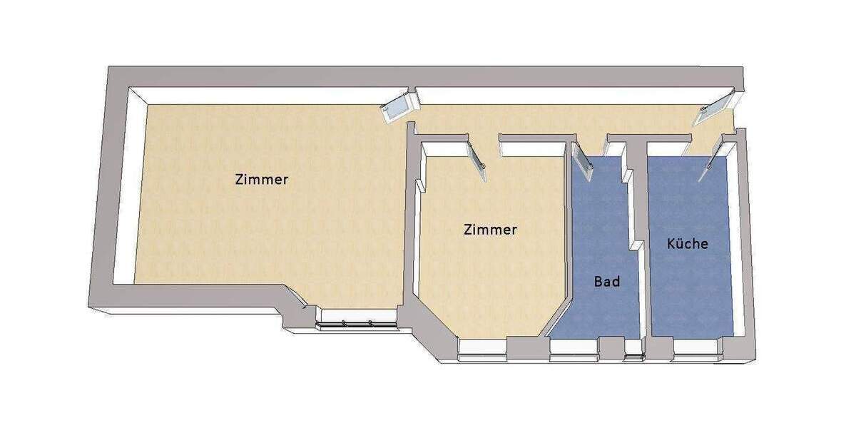 Etagenwohnung Berlin Schöneberg - 2 Zimmer, 75 m&sup2;, 470.000&euro; | Angebot:24385843