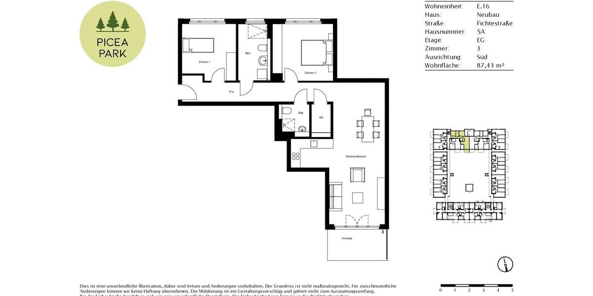 Erdgeschoßwohnung Ludwigsfelde - 3 Zimmer, 87 m&sup2;, 1.540&euro; | Angebot:24845480