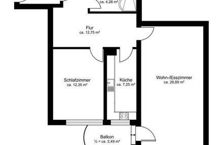 Wohnung Berlin Lichterfelde - 2 Zimmer, 71 m&sup2;, 289.000&euro; | Angebot:26818727