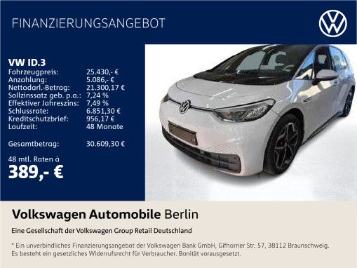 VW ID.3 62.330 km 25.430 &euro; Berlin 12681