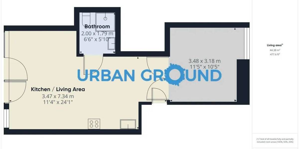 Etagenwohnung Berlin Kaulsdorf - 2 Zimmer, 49 m&sup2;, 1.045&euro; | Angebot:25928014