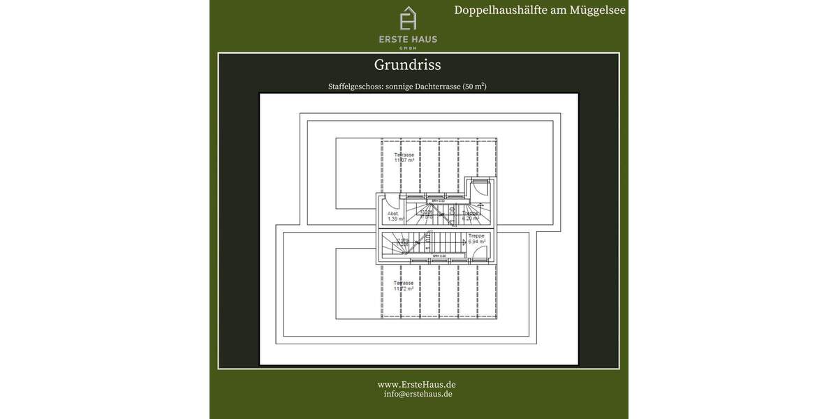 A+, Doppelhaushälfte mit großer Dachterrasse, 150 m², 4 SZ, 2 Bäder, Garten, provisionsfrei 5 zimmer
