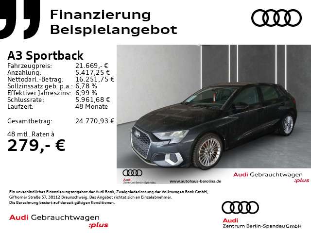 Audi A3 53.992 km 21.669 &euro; Berlin 13581