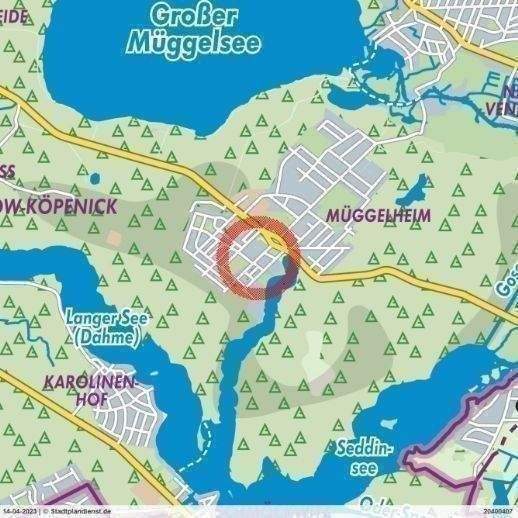 Grundstück Berlin Müggelheim - 217.500&euro; | Angebot:24555679