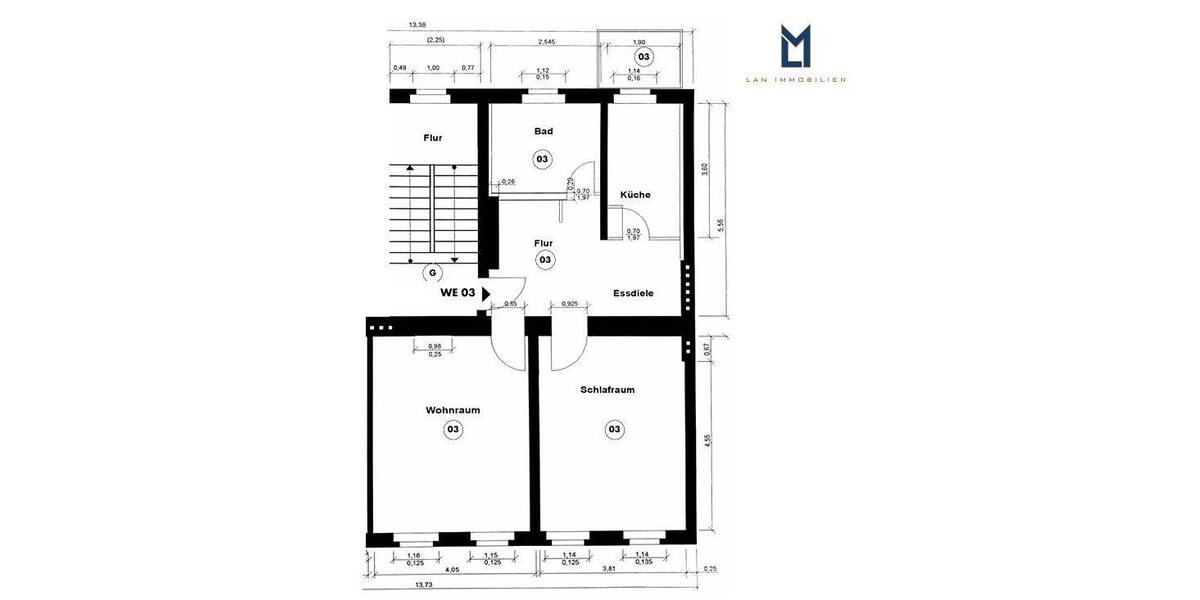 Etagenwohnung Berlin Adlershof - 2 Zimmer, 66 m&sup2;, 269.000&euro; | Angebot:26379854