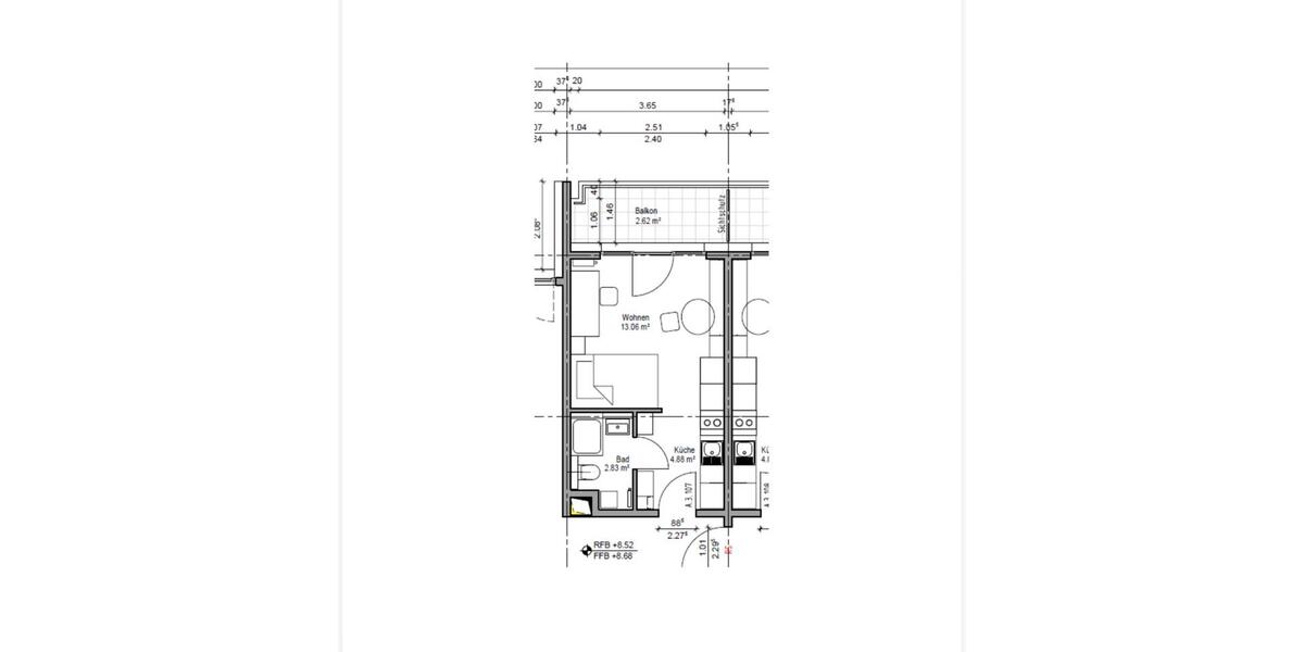 Dachgeschoßwohnung Berlin Lichtenberg - 1 Zimmer, 23 m&sup2;, 179.000&euro; | Angebot:26346502