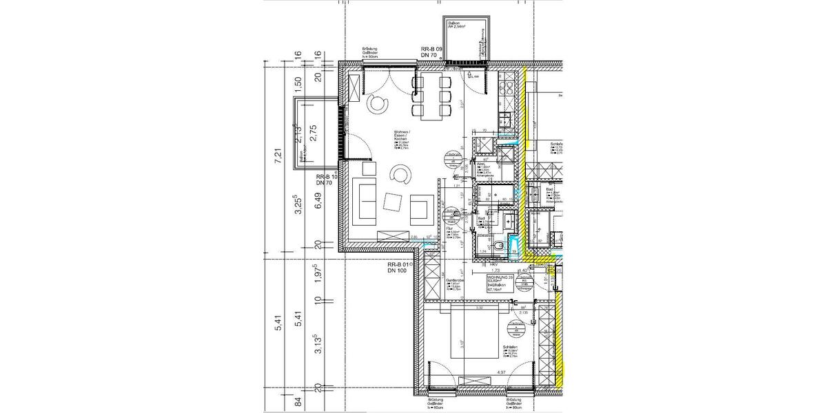 Etagenwohnung Potsdam Industriegelände - 2 Zimmer, 67 m&sup2;, 935&euro; | Angebot:25099662