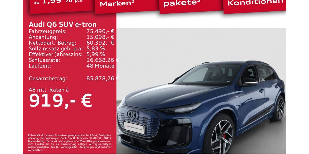 Audi Q6 e-tron 10.076 km 74.489 &euro; Berlin 13088