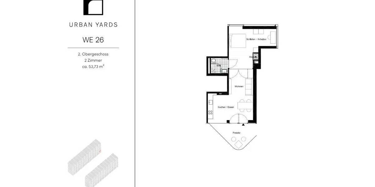 Etagenwohnung Berlin Kaulsdorf - 2 Zimmer, 53 m&sup2;, 1.056&euro; | Angebot:26411213