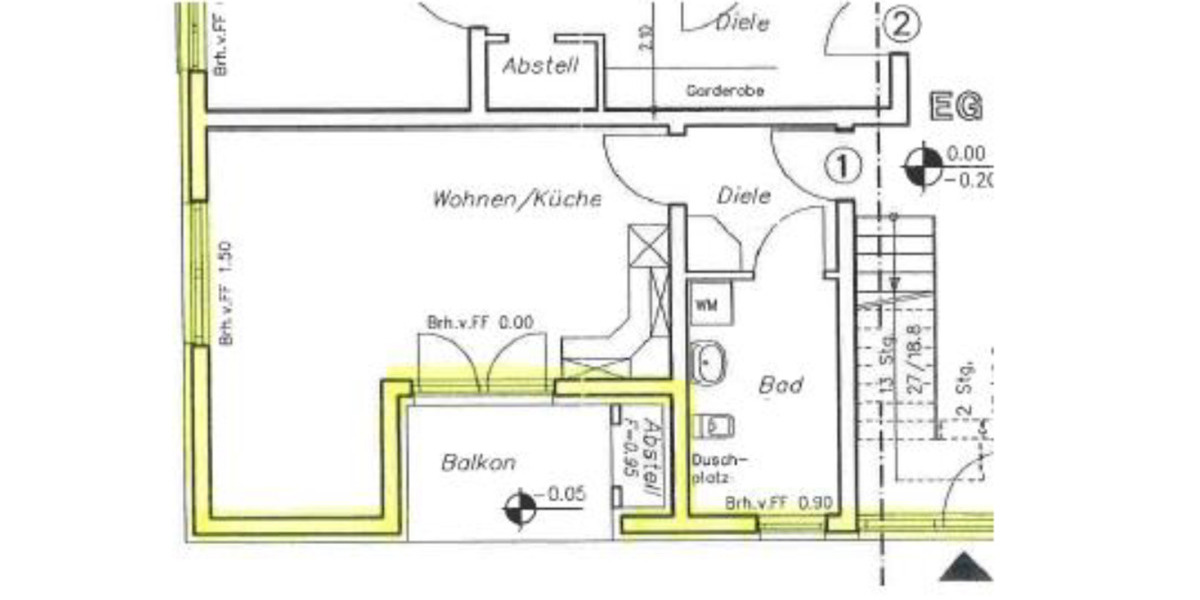Erdgeschoßwohnung Schulzendorf - 1.5 Zimmer, 50 m&sup2;, 935&euro; | Angebot:24814748