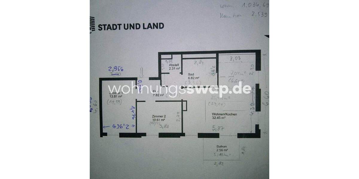 Etagenwohnung Berlin Bohnsdorf - 3 Zimmer, 75 m&sup2;, 897&euro; | Angebot:25964707