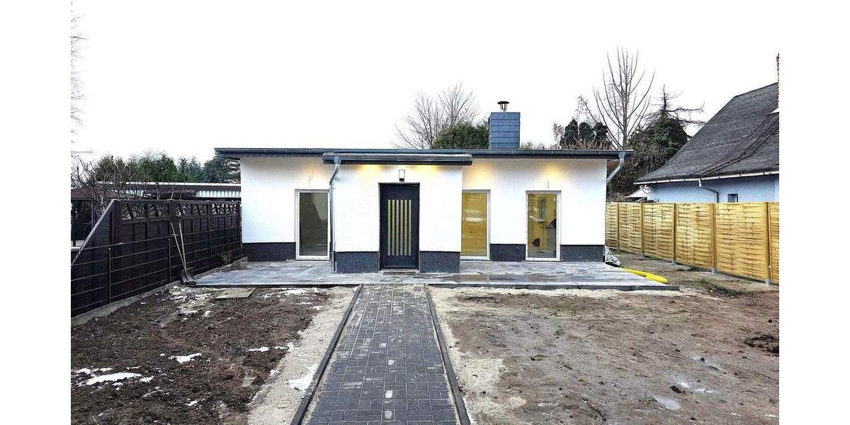 Berlin-Bohnsdorf, Erbbaurecht , Bungalow neu, barrierearm, 4 Zi, 101m², 576m², Wärmepumpe 4 zimmer