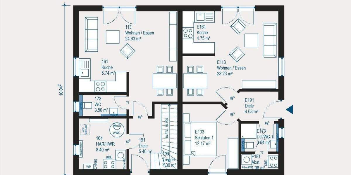 Doppelhaushälfte Berlin Lichtenrade - 4 Zimmer, 131 m&sup2;, 556.000&euro; | Angebot:24710869