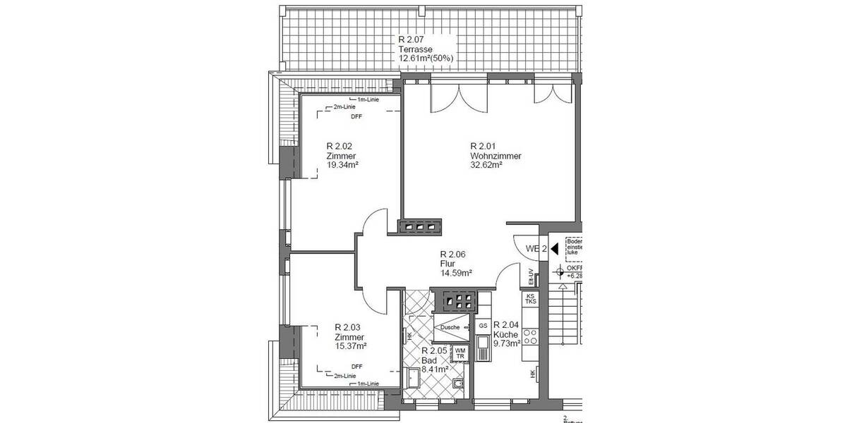 Etagenwohnung Berlin Wannsee - 3 Zimmer, 112 m&sup2;, 2.029&euro; | Angebot:26377054